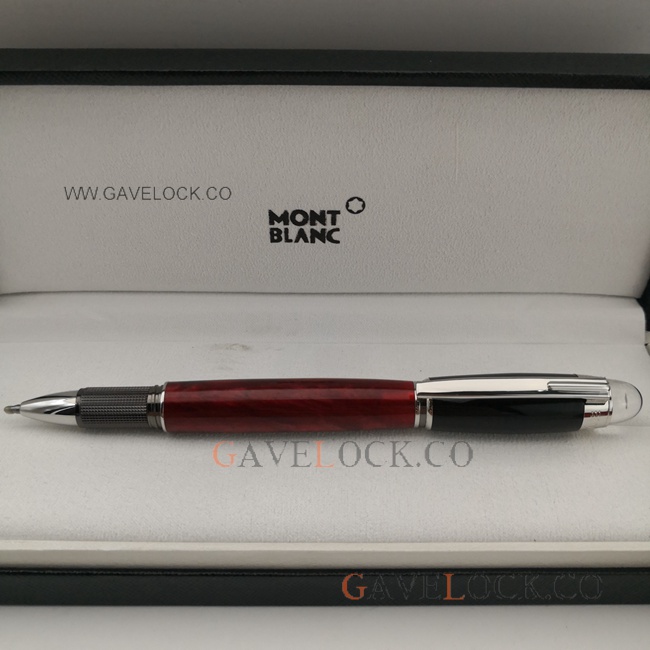 Copy Mont Blanc Pens Starwalker Red Marble Rollerball Pen